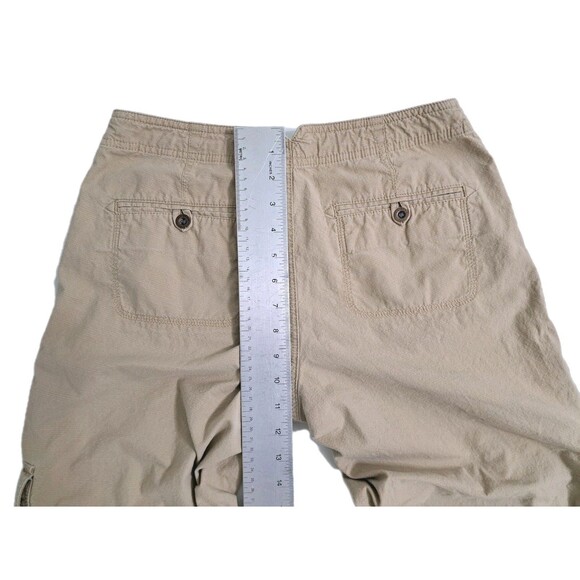 LL Bean Cargo Trail Roll Up Leg Pants Womens Size 4 Favorite Fit Hiking Stretch - Picture 11 of 11